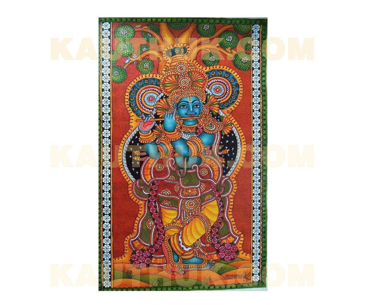 Muraleedhara Kerala Mural Painting for Interior Decor